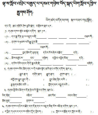 拉萨市第八中学八年级下学期藏语文期中考试试卷.jpg