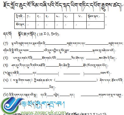 小学四年级下学期藏语文期末按考试试卷.jpg
