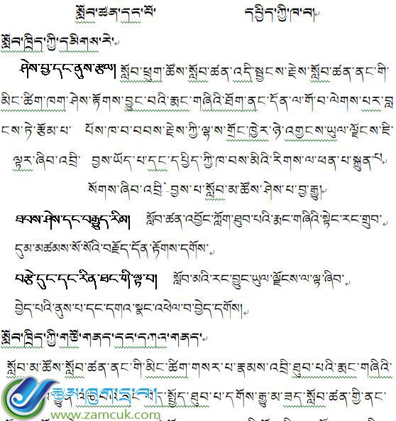 曲水县茶巴拉乡小学五年级下学期藏语文下册电子教案