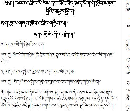 那曲地区第二中学初一年级上学期藏文总复习