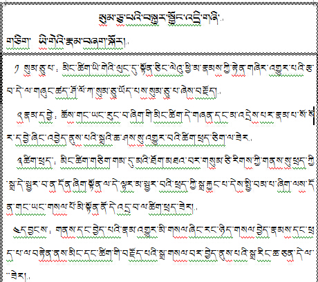 《三十颂》初中藏文语法复习提纲（班直达）