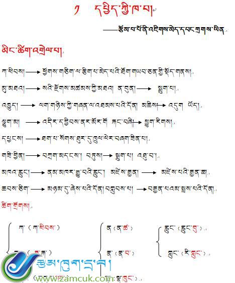 南木林艾玛小学五年级藏语文下册总复习题