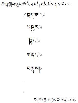 木拉乡小学四年级下学期藏语文复习提纲（20张）班智达藏语字体